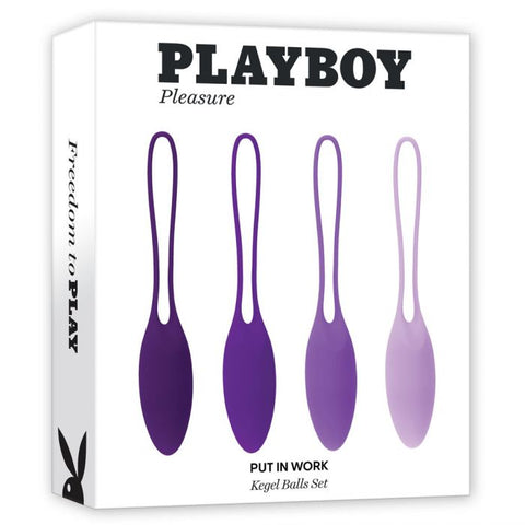 Playboy Pleasure Put In Work Kegel Exerciser Balls Set - Love Eggs and Kegel Exercisers