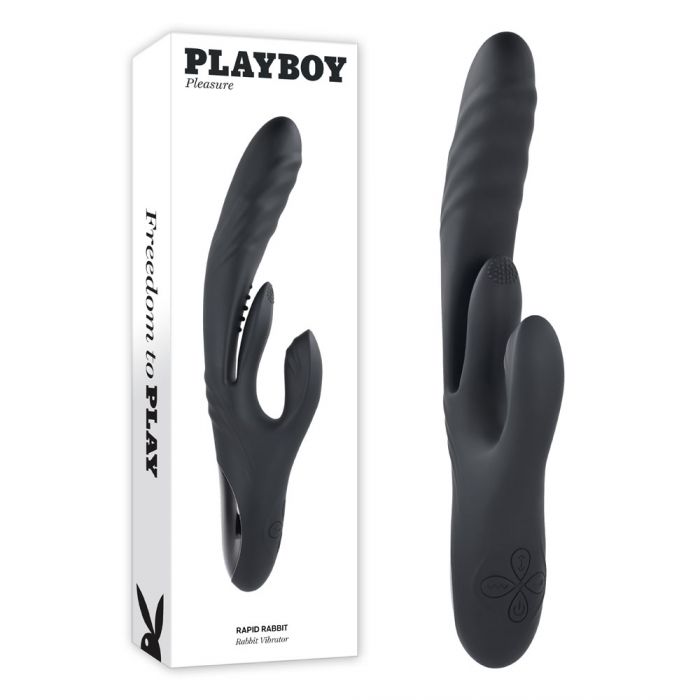Playboy Pleasure Rapid Rabbit Silicone Vibrator Rabbit Vibrators