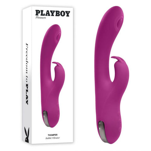 Playboy Pleasure Thumper Multi Functions Rabbit Vibrator - Rabbit Vibrators