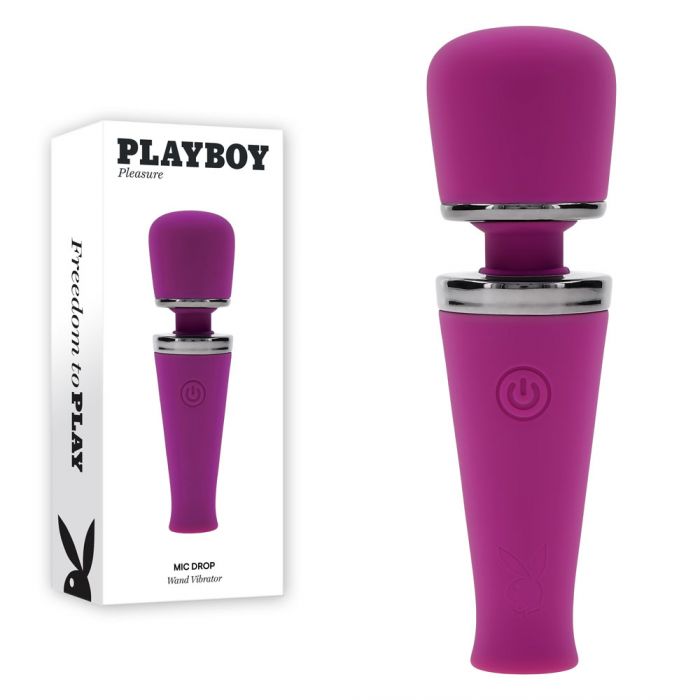 Playboy Pleasure Mic Drop Mini Body Wand Vibrator Mini & Slim Vibrators