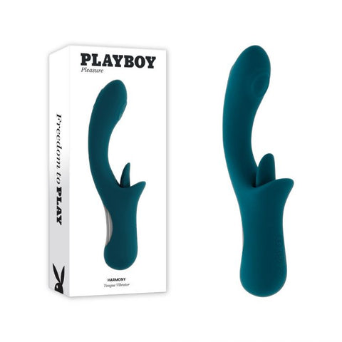 Playboy Pleasure Harmony Multi Functions Rabbit Vibrator - Clit Ticklers and Pulsators