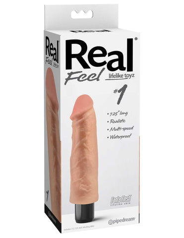 Pipedream Real Feel Lifelike Toyz No. 1 Vibrating Dong - Realistic Dildos