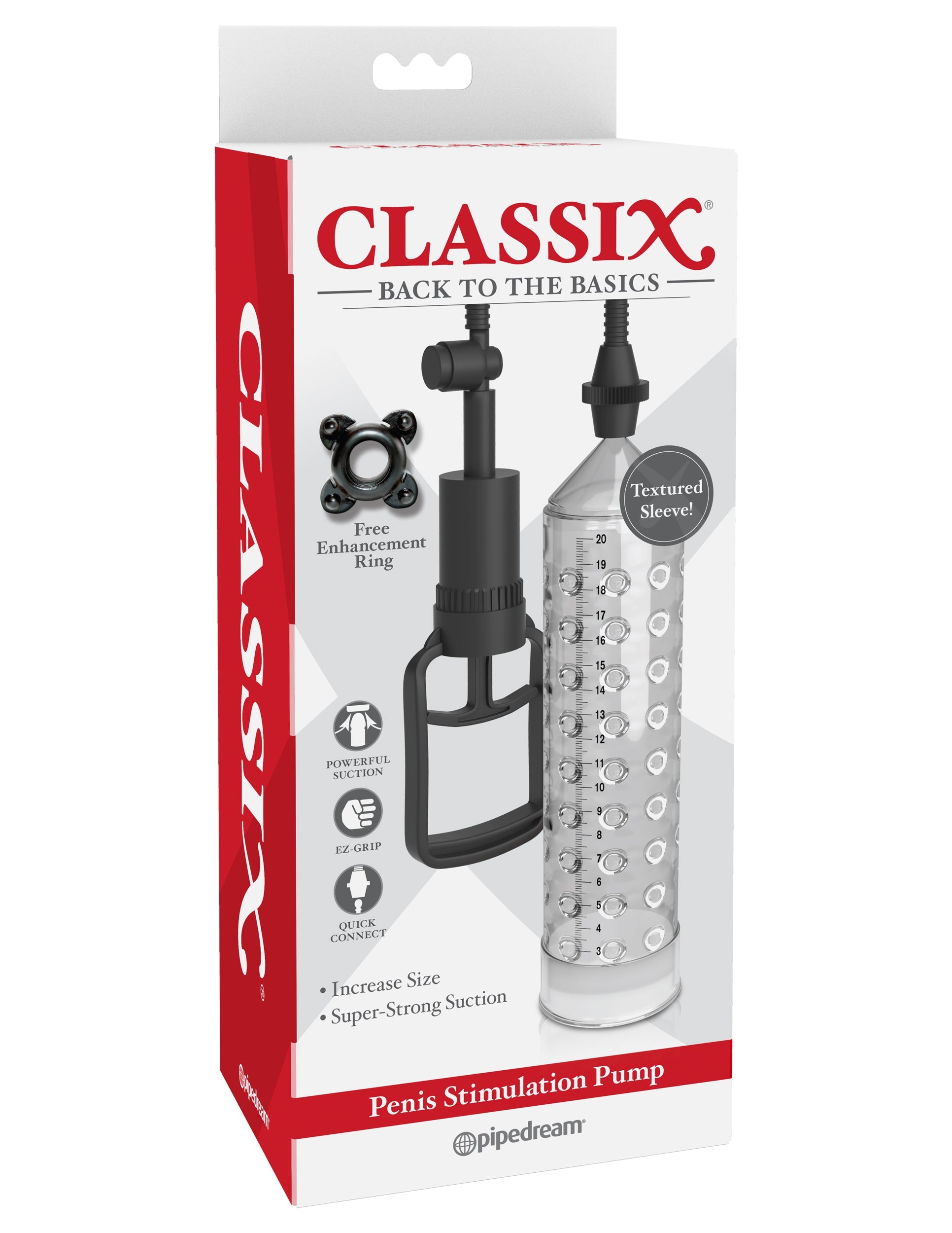 Pipedream Classix Mens Penis Stimulation Pump Pumps, Extenders and Sleeves