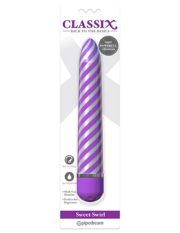 Pipedream Classix Sweet Swirl 8 Inch Bullet Vibrator - Bullet Vibrators