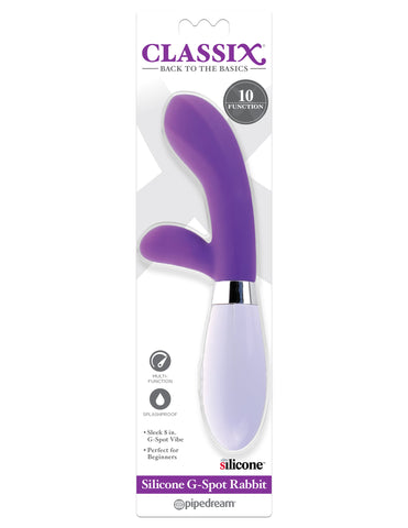 Pipedream Classix Silicone G-Spot Rabbit Vibrator - Rabbit Vibrators