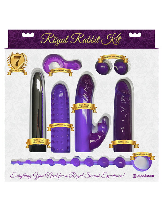 Pipedream 7 Piece Royal Rabbit Vibrators Kit Sex Kits