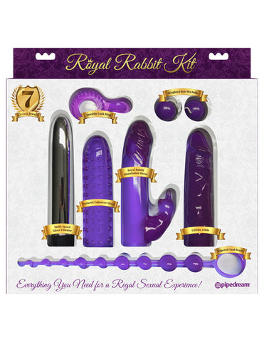 Pipedream 7 Piece Royal Rabbit Vibrators Kit - Sex Kits