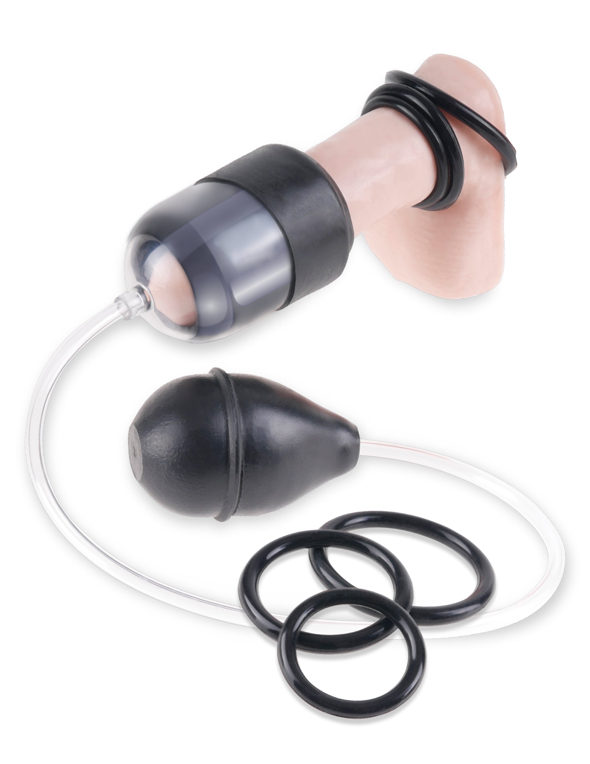 PIpedream Fetish Fantasy Suck N Stroke Penis Head Pump Masturbators and Strokers