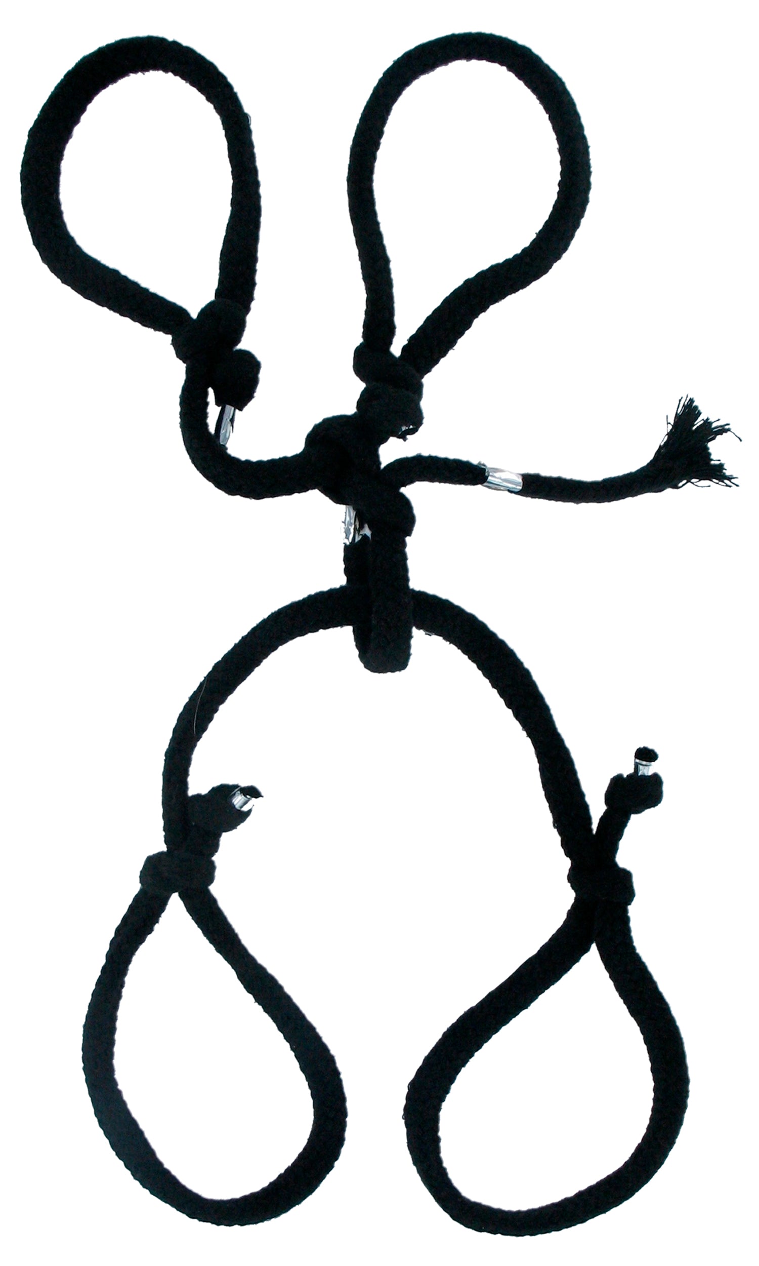 Fetish Fantasy Silk Rope BDSM Play Hogtie Cuffs and Restraints