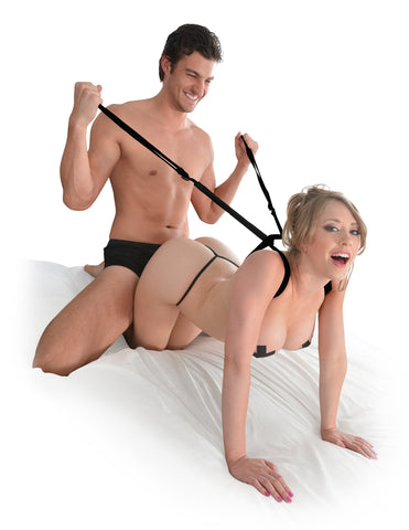 Fetish Fantasy Series Giddy Up Bondage Harness Black - Cuffs and Restraints