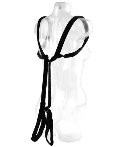 Fetish Fantasy Series Giddy Up Bondage Harness Black - Cuffs and Restraints