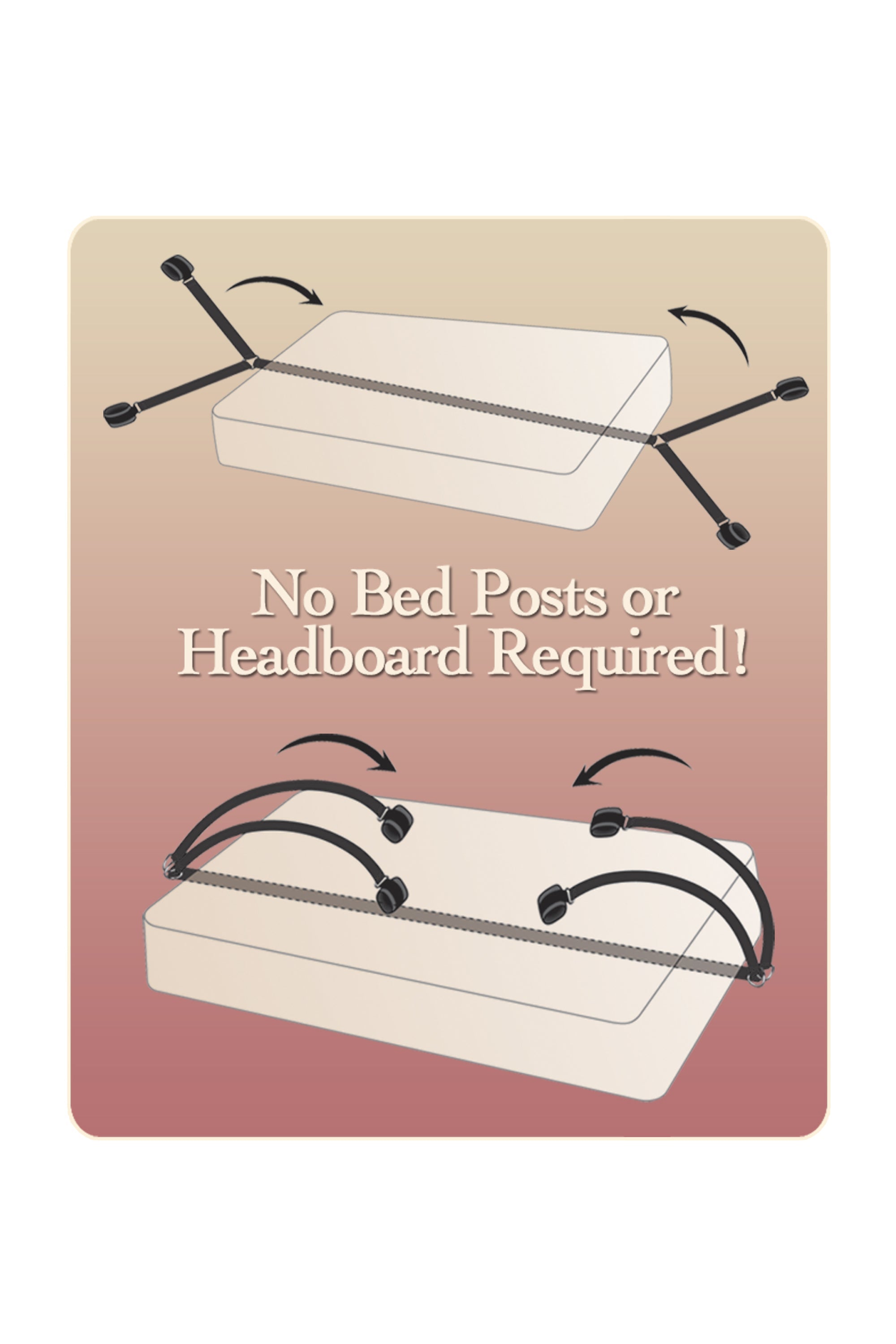 Fetish Fantasy Bed Bindings BDSM Restraint Kit Bondage Kits