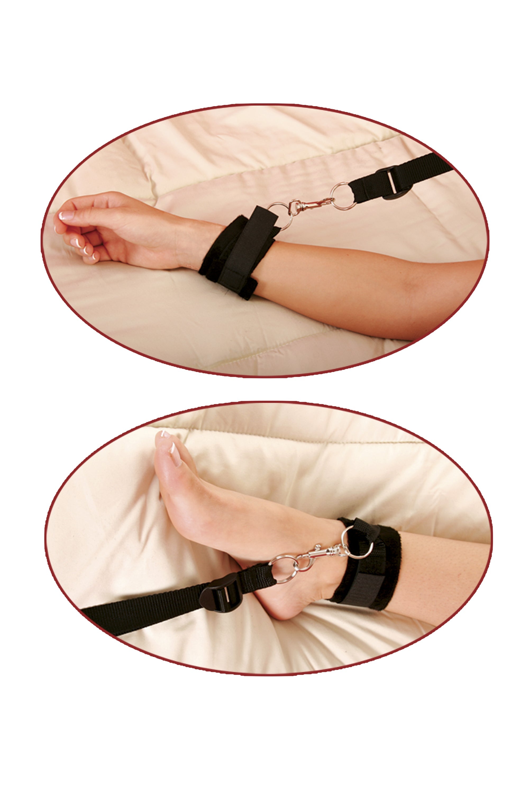 Fetish Fantasy Bed Bindings BDSM Restraint Kit Bondage Kits