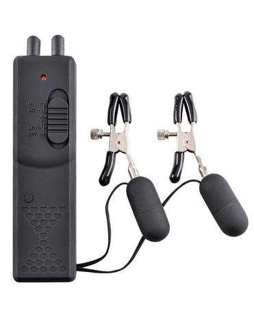 Fetish Fantasy Vibrating Womens Nipple Clamps - Nipple and Clit Clamps