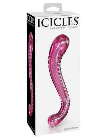 Pipedream Icicles No 69 Double Ended Glass Dildo - Glass Sex Toys