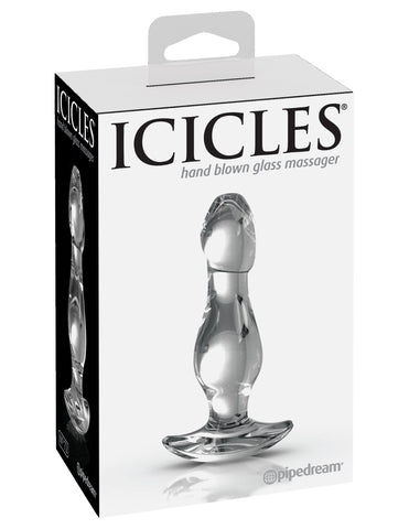 Pipedream Icicles No 72 Luxury Glass Butt Plug - Glass Sex Toys