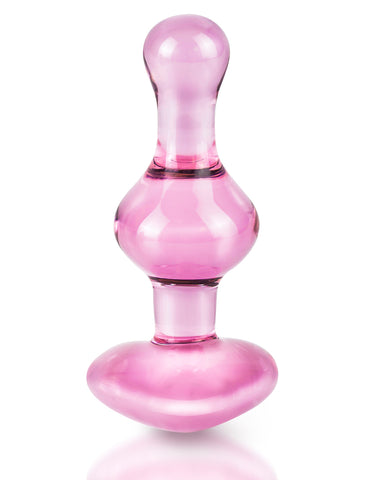 Pipedream Icicles No 75 Heart Shape Glass Anal Plug - Glass Sex Toys