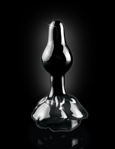Pipedream Icicles No 77 Rose Shaped Glass Anal Plug - Glass Sex Toys