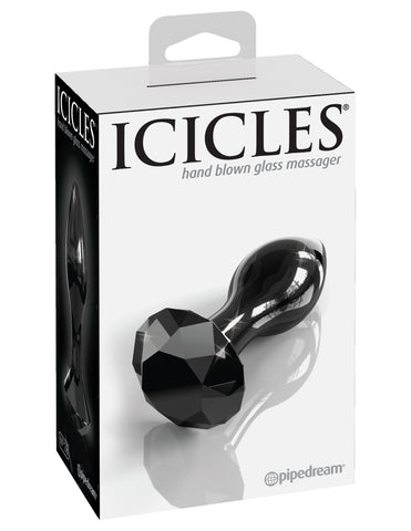 Pipedream Icicles No 78 Hand Blown Glass Butt Plug - Glass Sex Toys