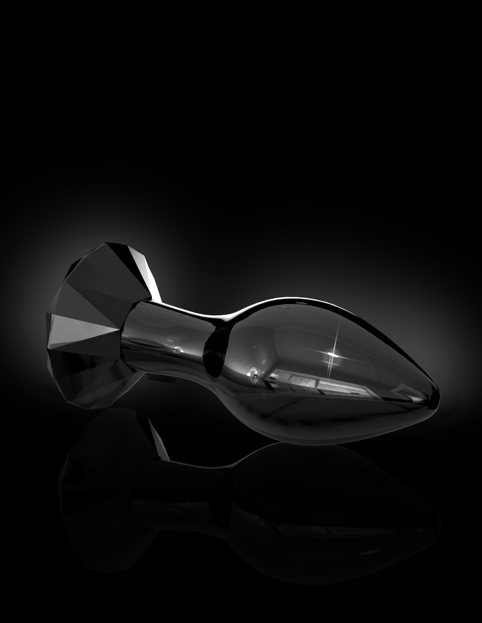 Pipedream Icicles No 78 Hand Blown Glass Butt Plug Glass Sex Toys