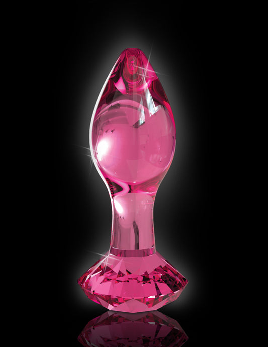 Pipedream Icicles No 79 Glass Anal Plug Pink - Glass Sex Toys