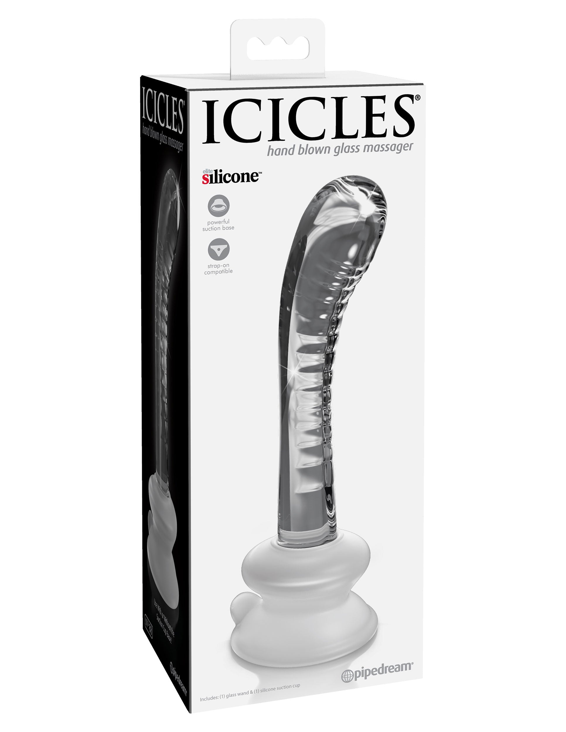 Pipedream Icicles No. 88 Suction Cup Base Glass Dildo Glass Sex Toys