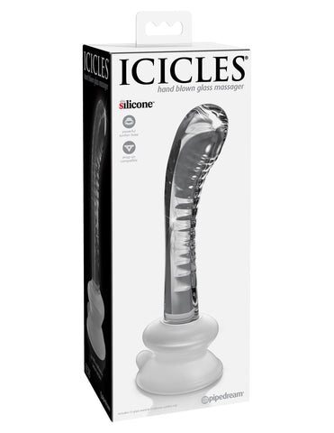 Pipedream Icicles No. 88 Suction Cup Base Glass Dildo - Glass Sex Toys