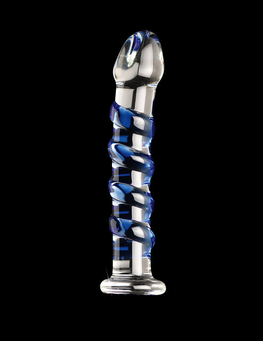 Pipedream Icicles No 05 Hand Blown Glass Dildo Massager {% if variant != 'Default Title' and variant != blank %} {% endif %} Glass Sex Toys