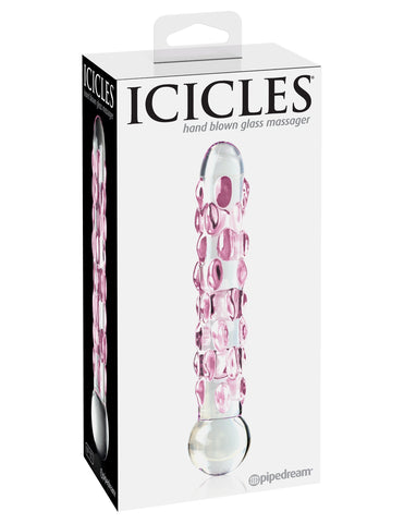 Pipedream Icicles No 07 Hand Blown Glass Massager - Glass Sex Toys