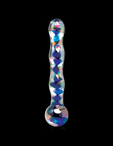 Pipedream Icicles No 08 Clear Glass Dildo Massager - Glass Sex Toys