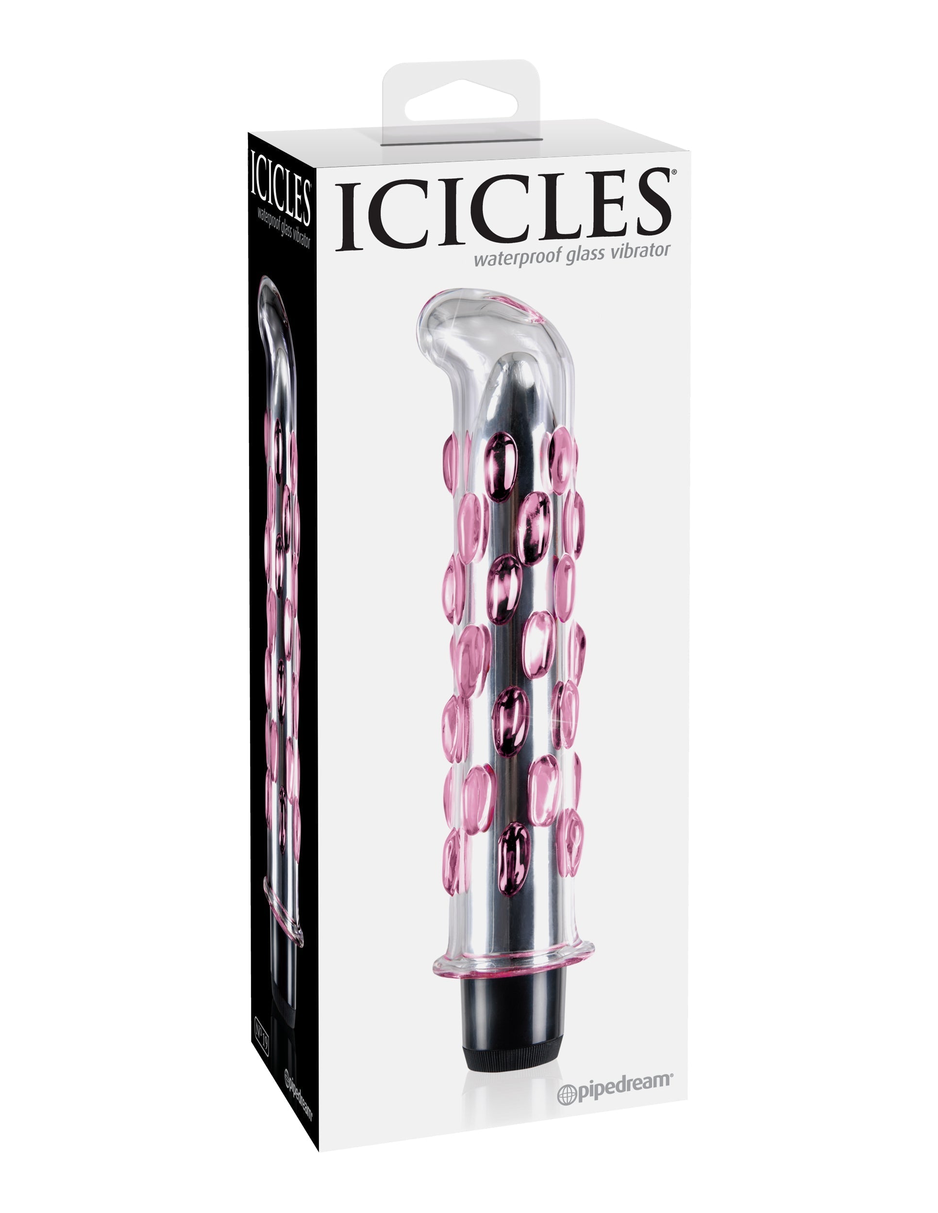 Pipedream Icicles No 19 Waterproof Glass Vibrator Waterproof Vibrators