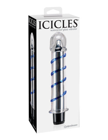 Pipedream Icicles No 20 Glass Bullet Vibrator - Glass Sex Toys