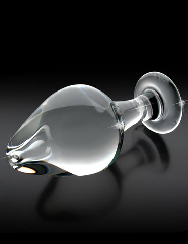 Pipedream Icicles No 25 Hand Blown Glass Butt Plug - Glass Sex Toys