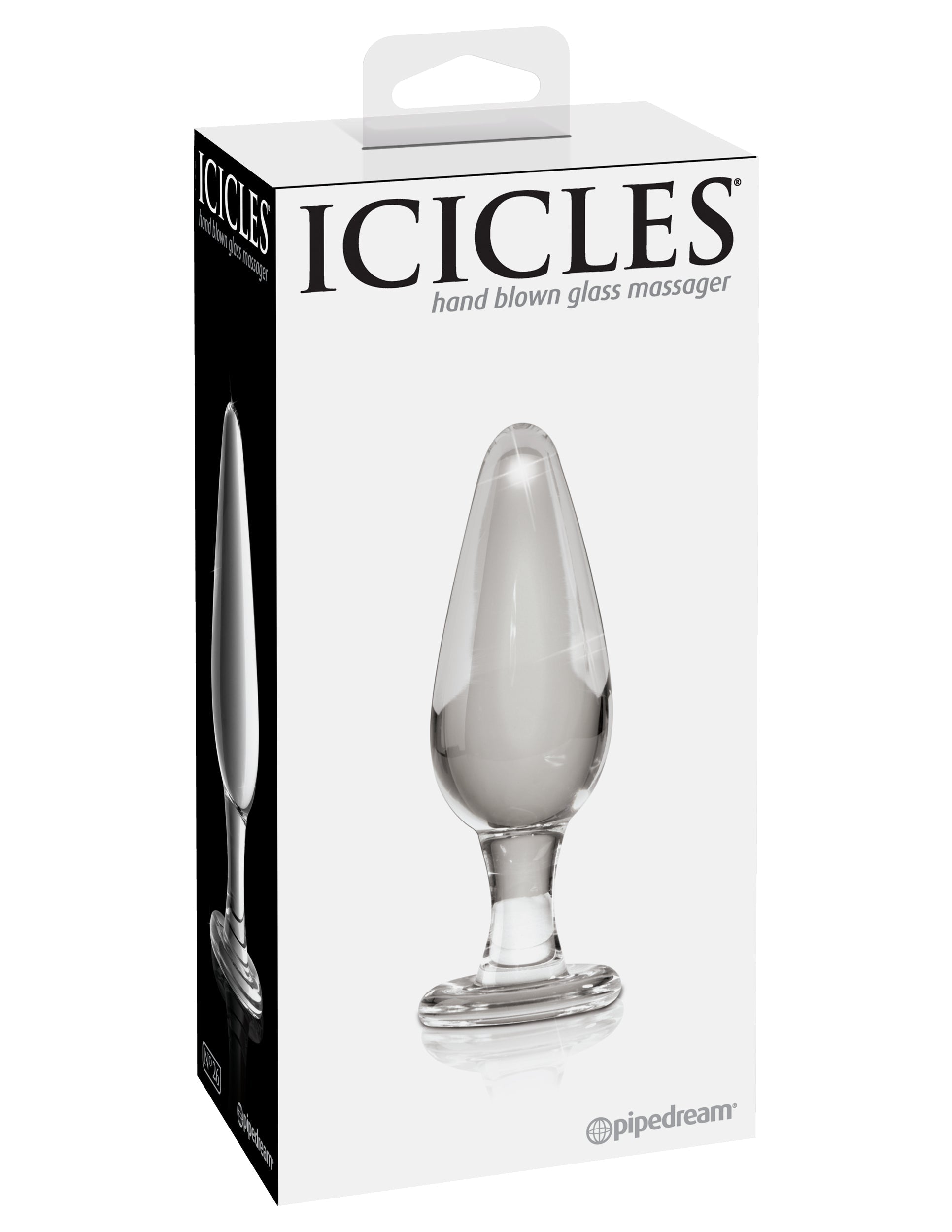 Pipedream Icicles No 26 Luxury Glass Anal Plug Glass Sex Toys