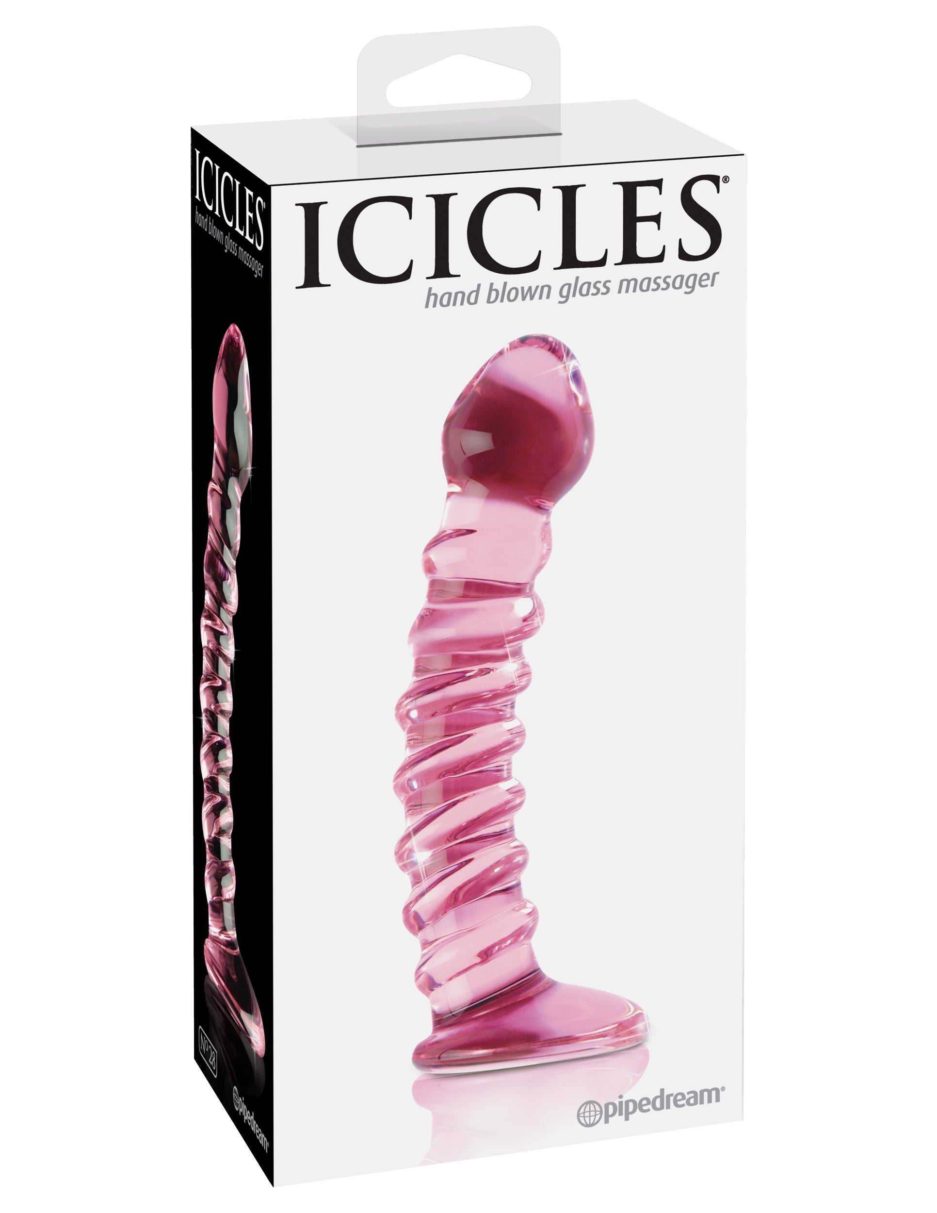 Pipedream Icicles No 28 Hand Blown Glass Anal Dildo Glass Sex Toys