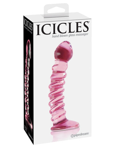 Pipedream Icicles No 28 Hand Blown Glass Anal Dildo - Glass Sex Toys