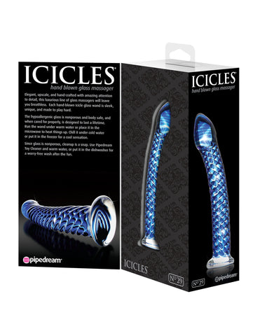 Pipedream Icicles No 29 Luxury Glass Massager - Glass Sex Toys