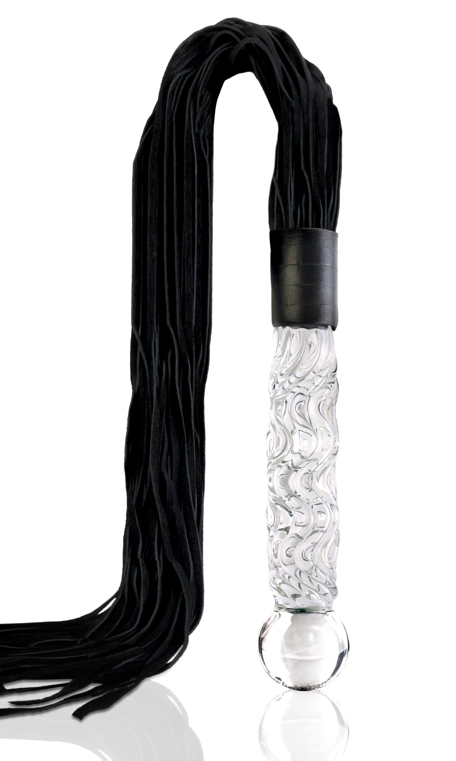 Pipedream Icicles No 38 Hand Blown Glass Whip Anal Dildos