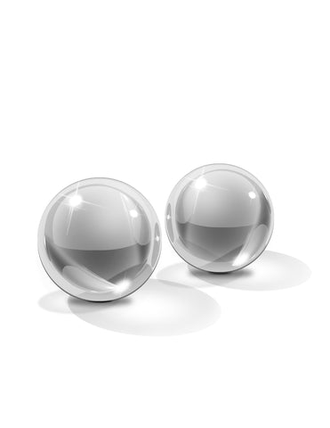 Pipedream Icicles Medium Hand Blown Glass Ben-Wa Balls - Personal Massagers