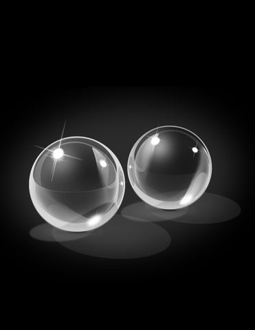 Pipedream Icicles Medium Hand Blown Glass Ben-Wa Balls - Personal Massagers