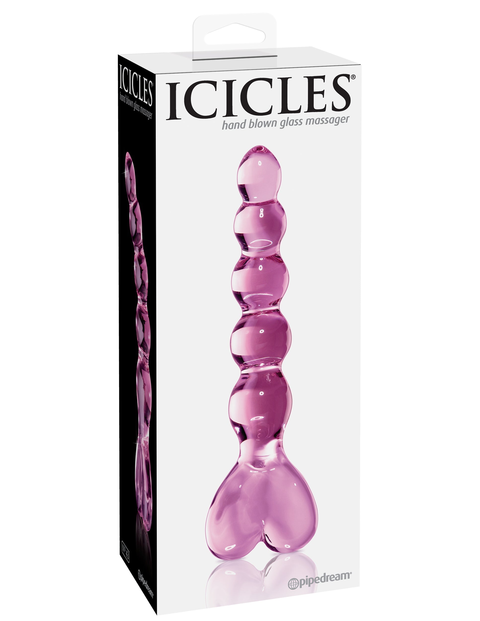 Pipedream Icicles No 43 Luxury Glass Anal Beads Glass Sex Toys