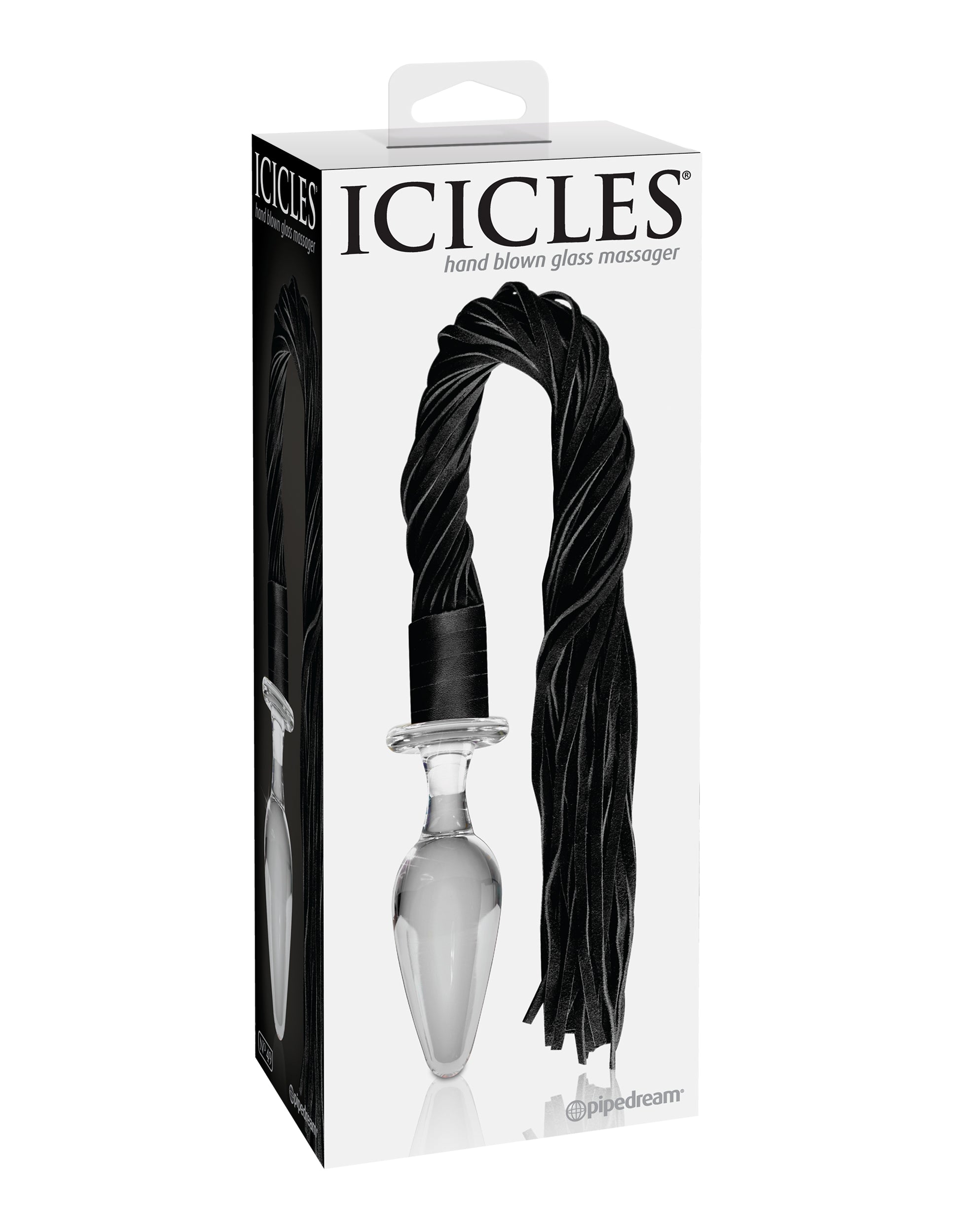 Pipedream Icicles No 49 Glass Butt Plug and Flogger Glass Sex Toys