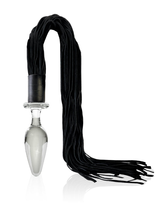 Pipedream Icicles No 49 Glass Butt Plug and Flogger - Glass Sex Toys