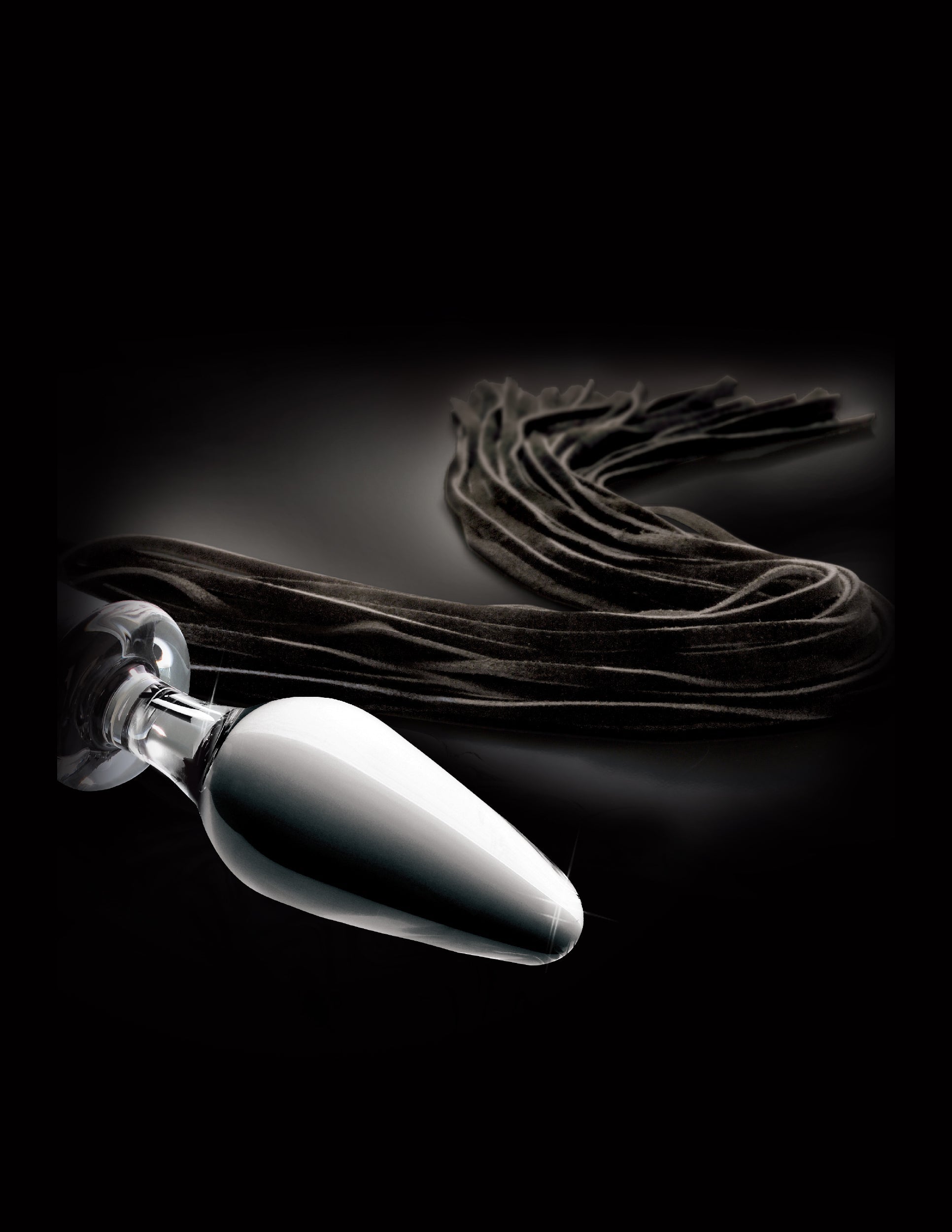 Pipedream Icicles No 49 Glass Butt Plug and Flogger Glass Sex Toys