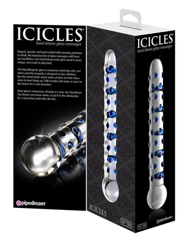 Pipedream Icicles No 50 Elegant Glass Dong - Glass Sex Toys