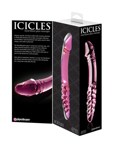 Pipedream Icicles No 57 Realistic Glass Dildo - Glass Sex Toys