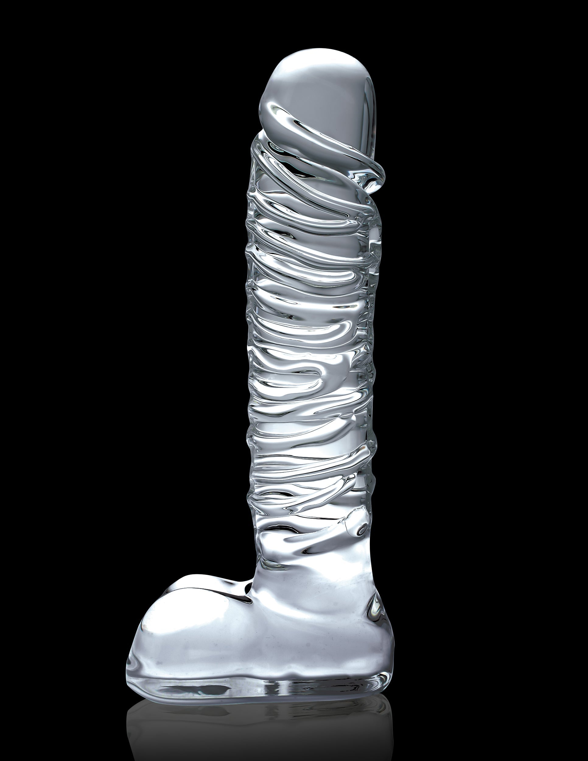 Pipedream Icicles No 63 Realistic Glass Dong Glass Sex Toys