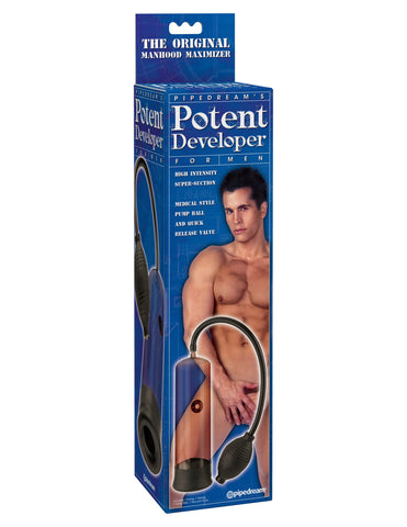 Pipedream Potent Developer Male Penis Pump - Penis Pumps And Stretchers