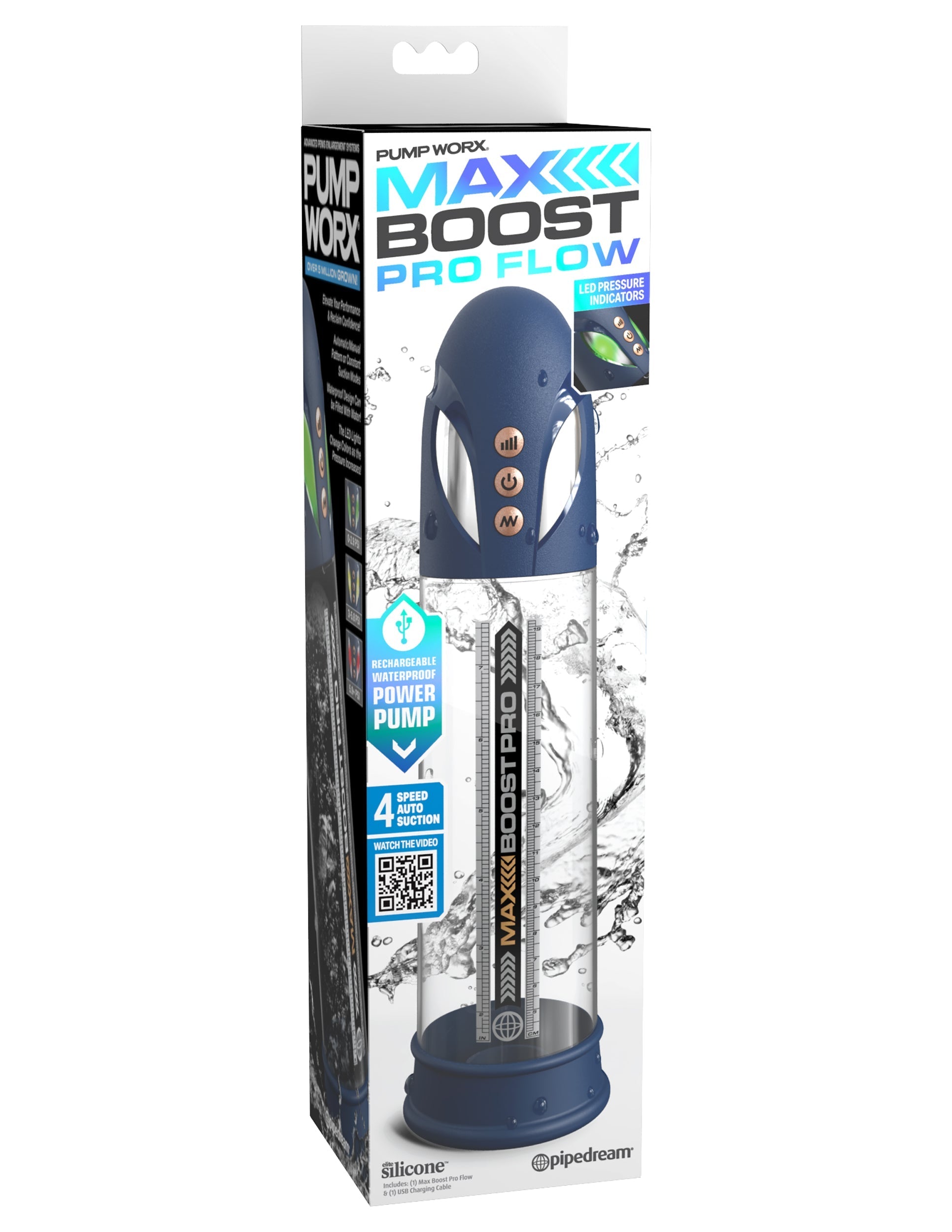 Pump Worx Max Boost Pro Flow Mens Penis Pump Realistic Butts And Vaginas