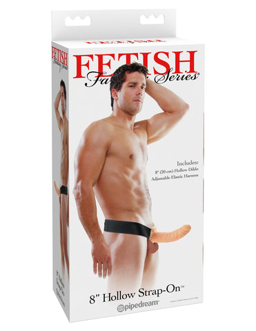 Fetish Fantasy Hollow 8 Inch Strap-On Realistic Dildo - Strap On Sextoys